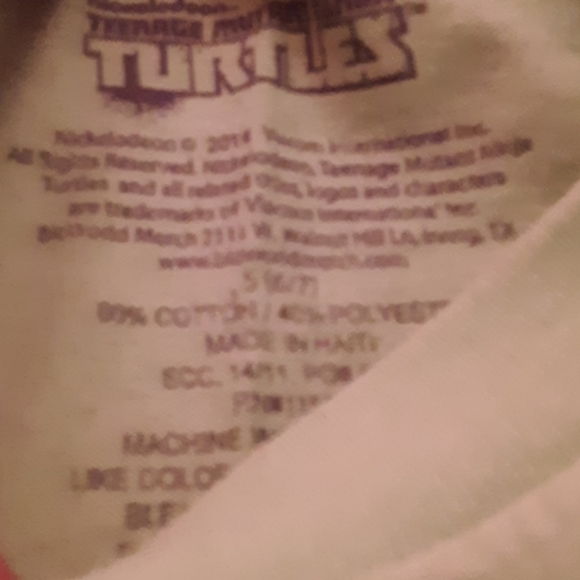 Little boys Ninja Turtle t-shirt 6-7 - Picture 4 of 4